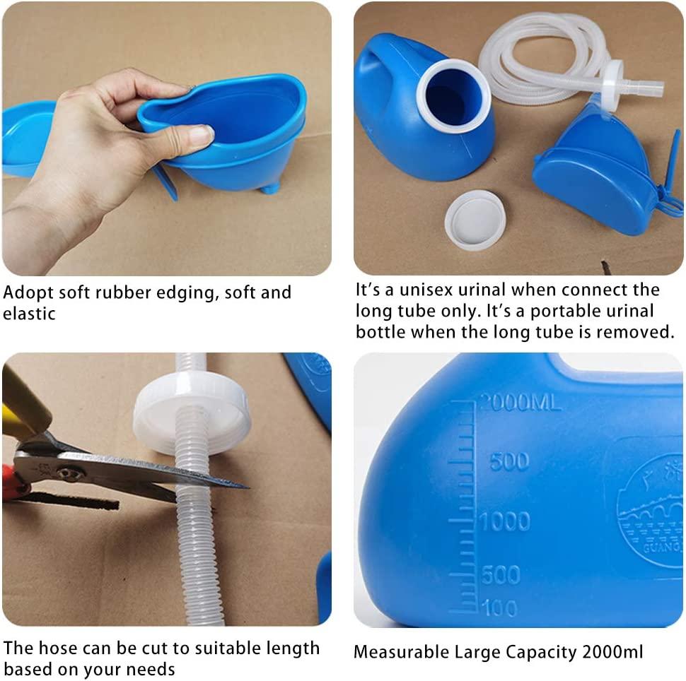 Portable Urinal with Screw Top for Women & Men, 68 OZ Toilet