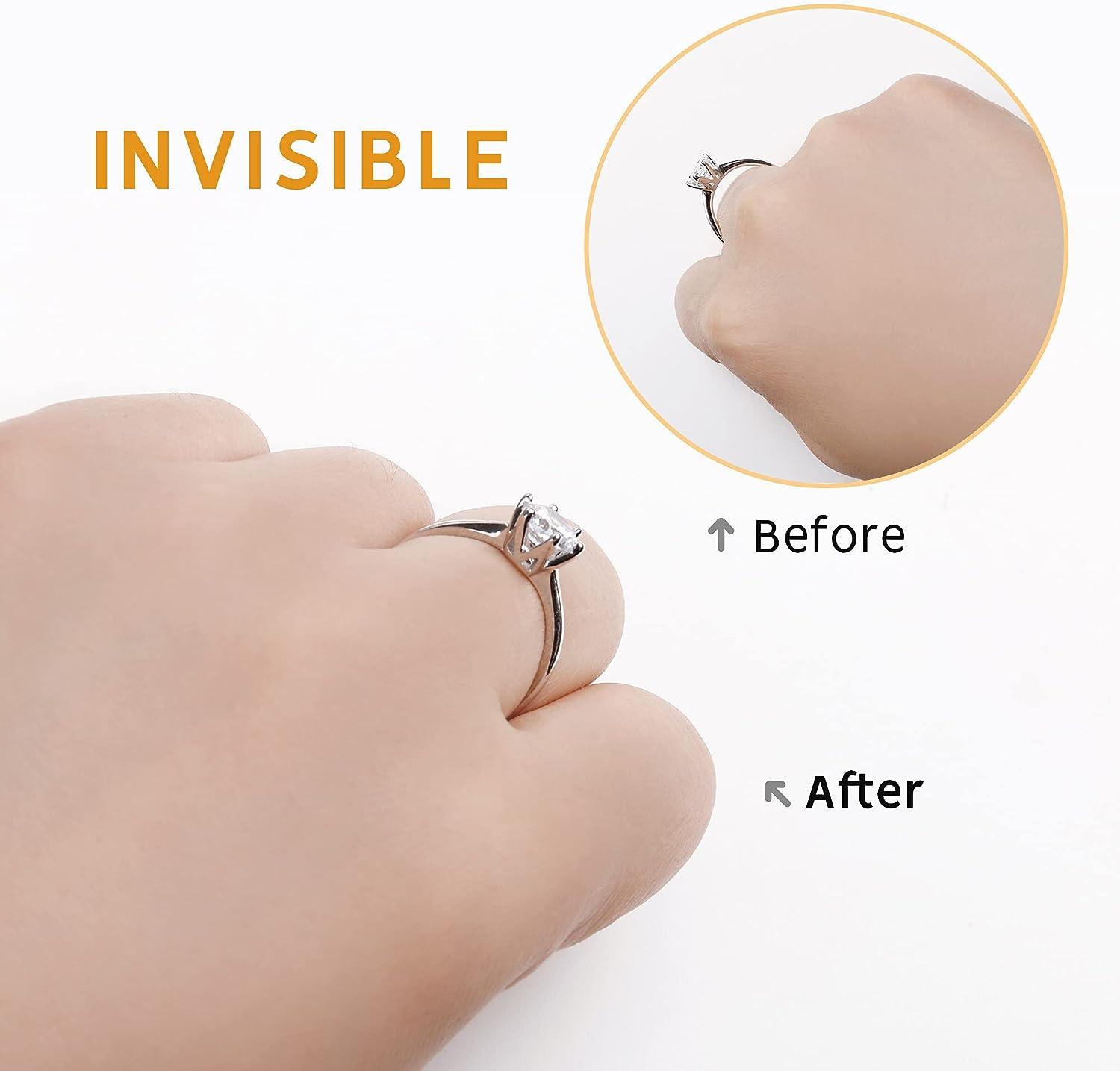 10 Pack Invisible Ring Size Adjuster Multi-size Ring Resizer For