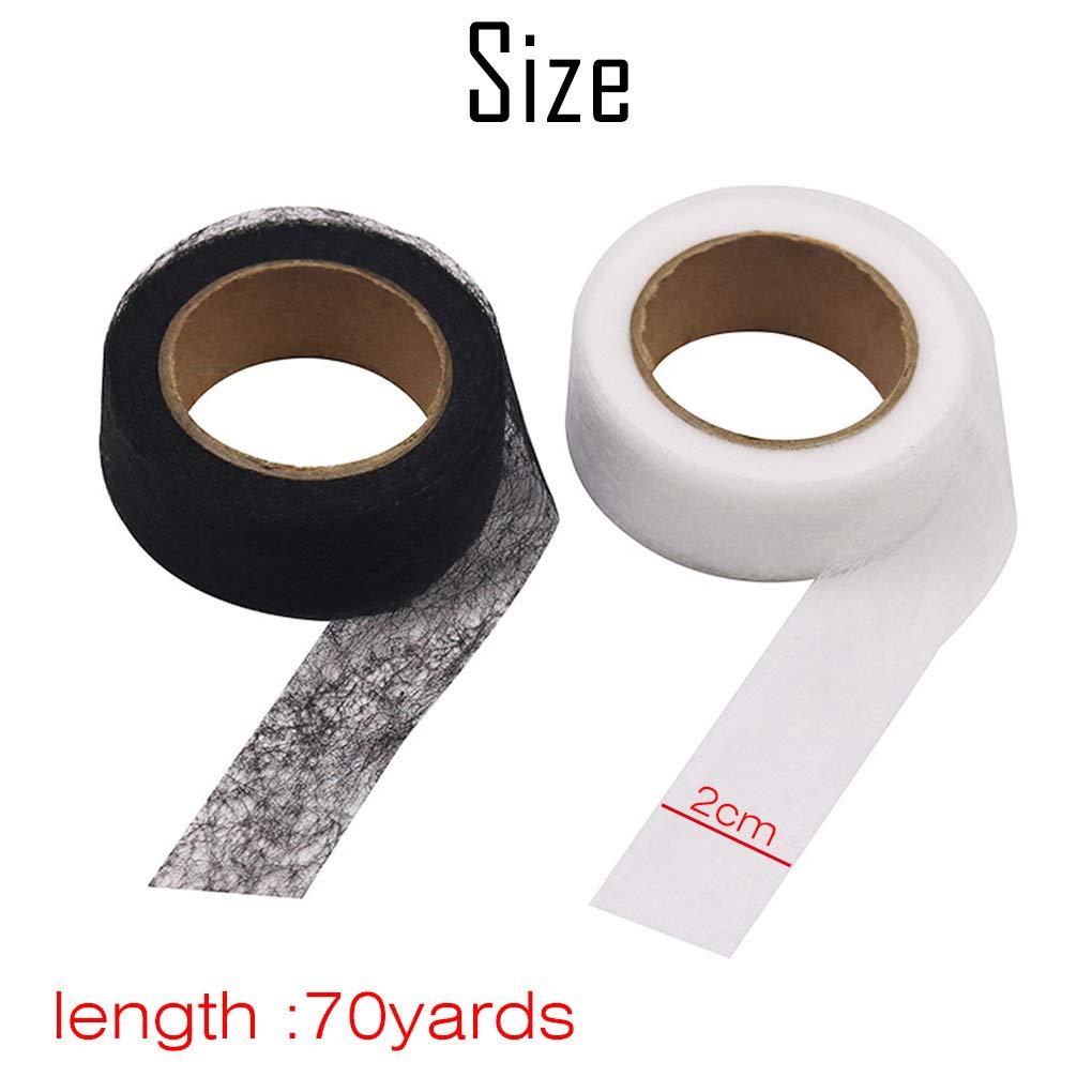 2 Rolls Clothing Adhesive Interlining Non-woven Fabric Strip Double-sided  Tape