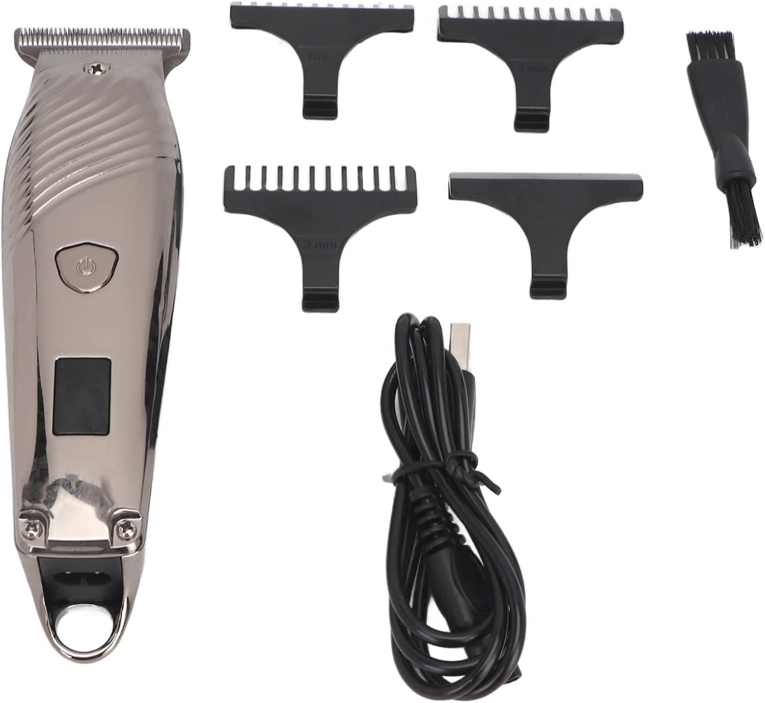 ANGGREK Electric Hair Trimmer, Barber Shop Clipper LED Digital Screen Strong Motor Low Noise Hair Clippers for Barber 2500mAh : ANGGREK Hair Trimmer, Electric Hair Trimmer