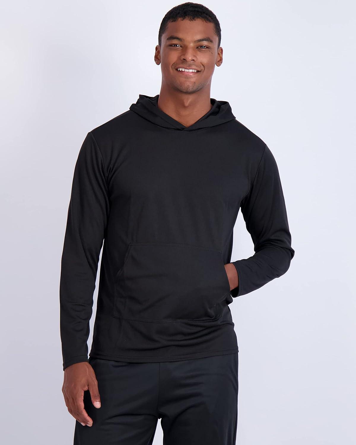 3 Pack: Men's Mesh Long Sleeve Athletic Pullover Hoodie Sweatshirt with  Kangaroo Pocket - Fishing UPF 50+(Big & Tall) Hoodie Standard 3X-Large Set 6