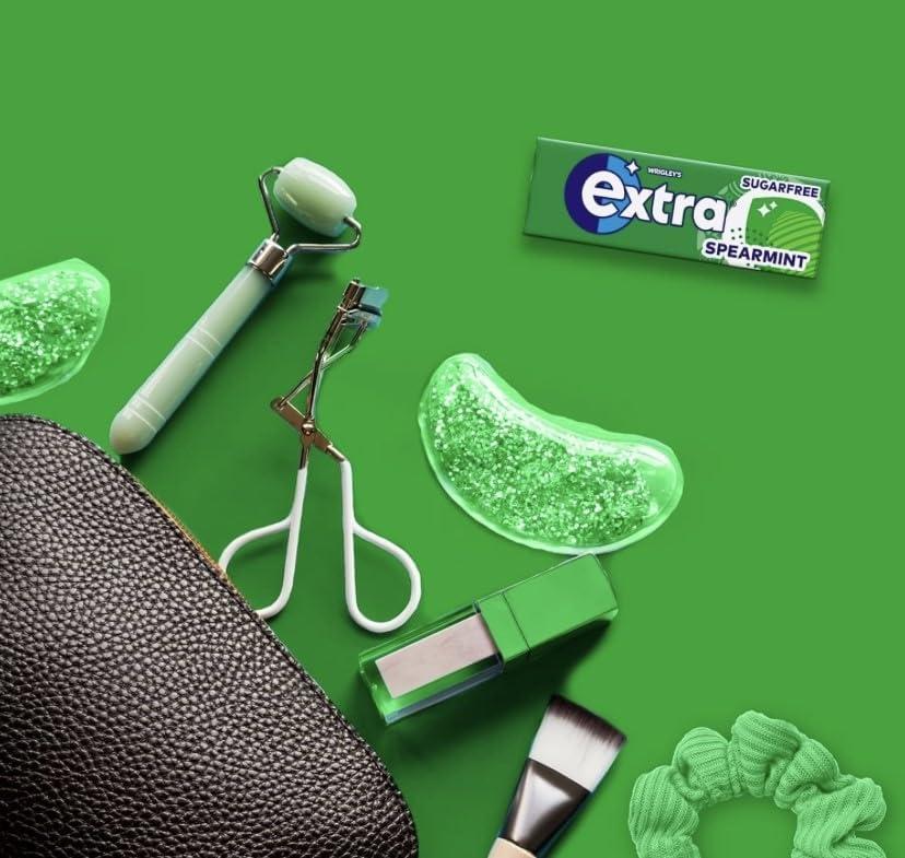 5 X Packs Wrigley S Extra Spearmint Flavour Sugar Free Chewing Gum - Freshens Breath With Xylitol Helps With Oral Hygiene For Healthy Teeth And Gums | Buy Now With Express International