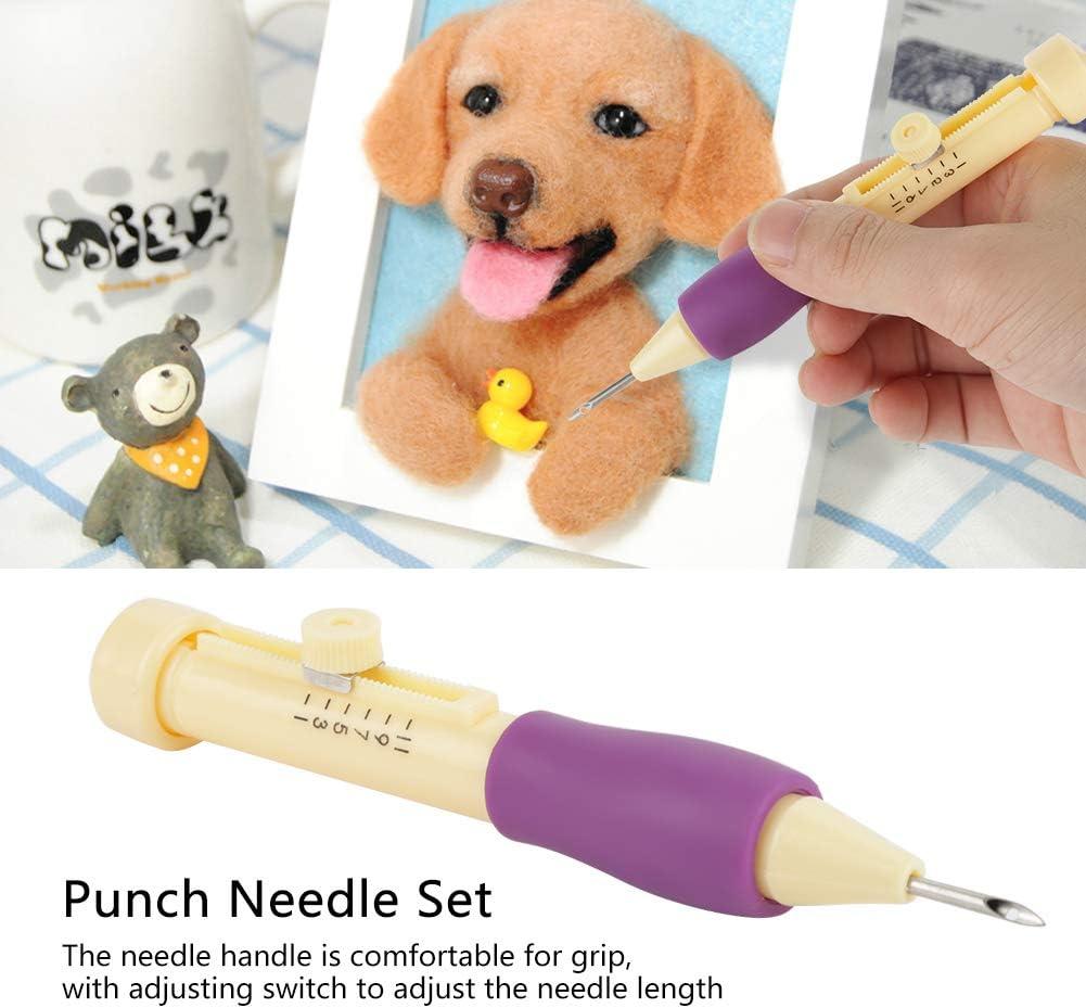 Embroidery Punch Needle Kit Clothes Embroidery Knitting Sewing Needle Set Embroidery  Pen Set