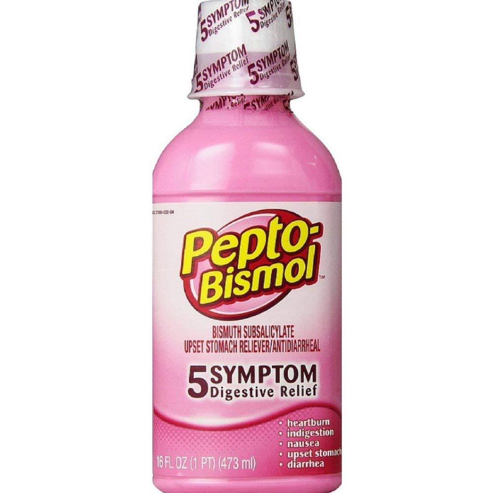 Pepto-Bismol 5 Symptom Relief Including Upset Stomach and Diarrhea