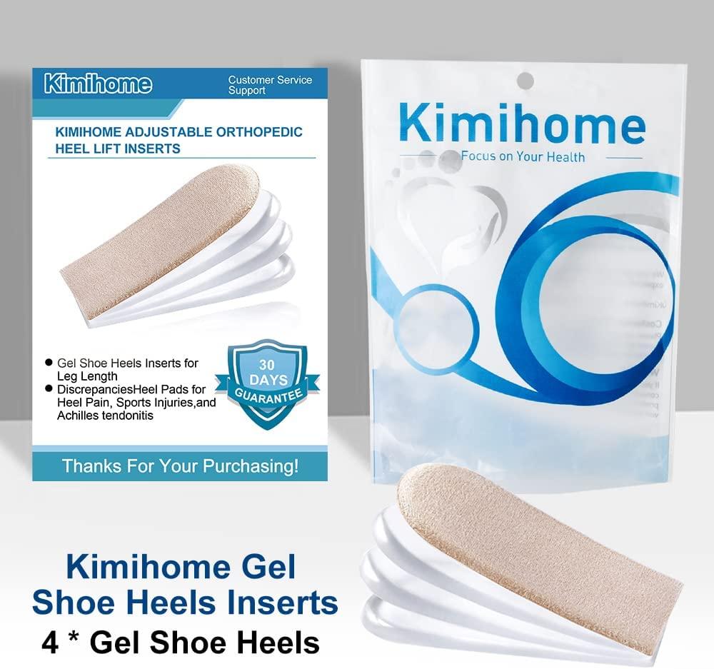 Kimihome Adjustable Orthopedic Heel Lift Inserts, Upgrade and Widen