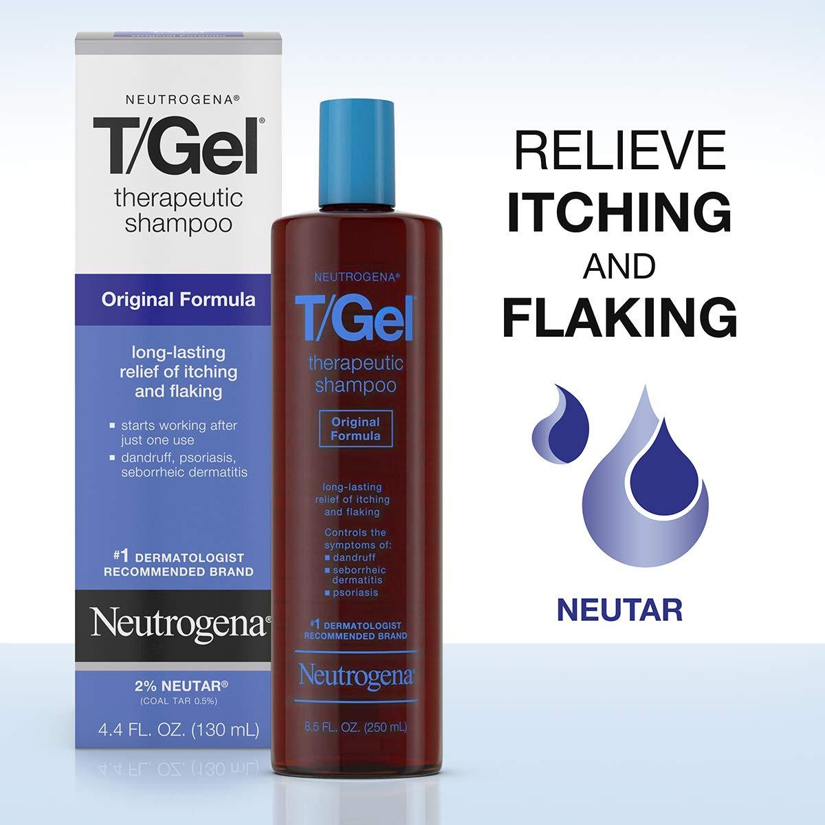 Men's Rogaine 5 Minoxidil Hair Regrowth Foam + Neutrogena T/Gel Flaky Scalp Shampoo 3Month