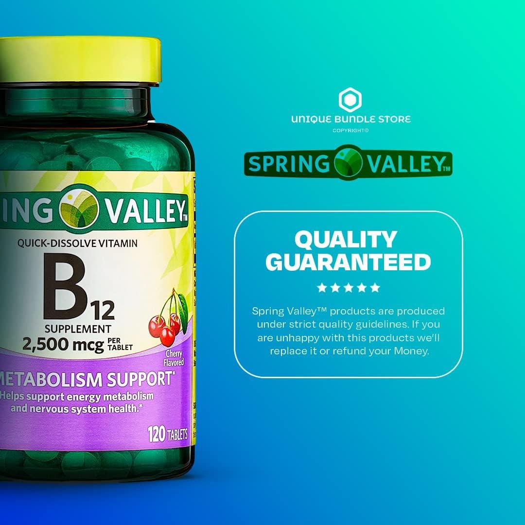 Spring Valley Vitamin B12 2500 MCG B12 QuickDissolve Cherry Flavor