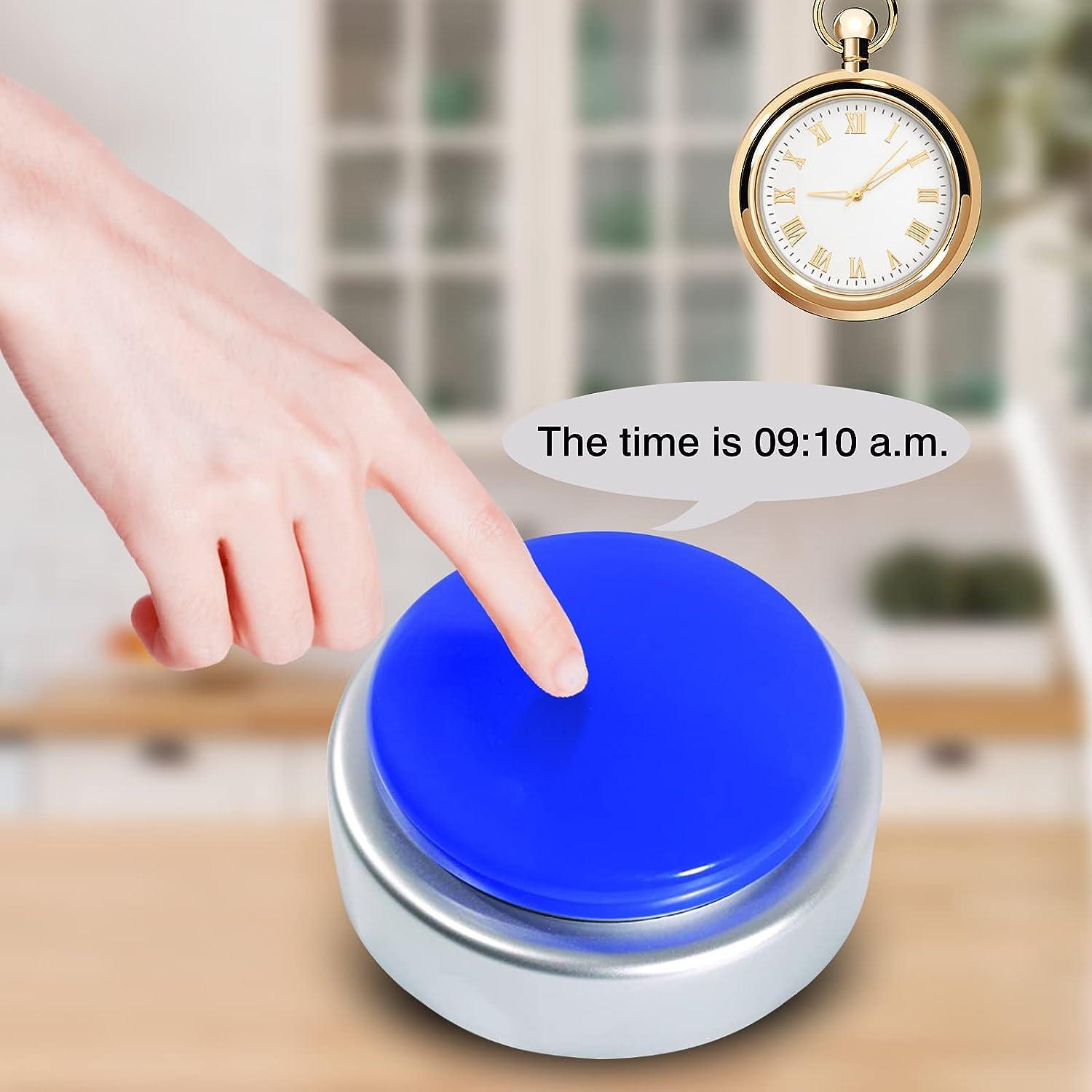 Talking Alarm Clock with Volume Control Press Big Button Speaks The