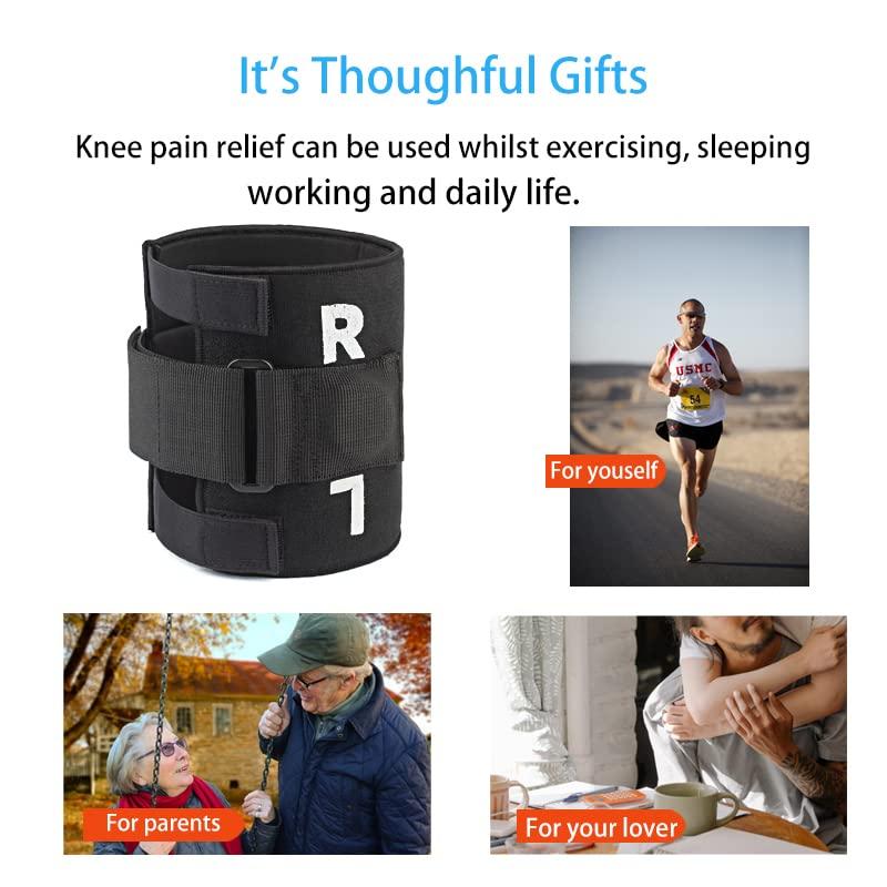 LOKFAM Compression Knee Braces for Knee Pain Men&Women Plus Size