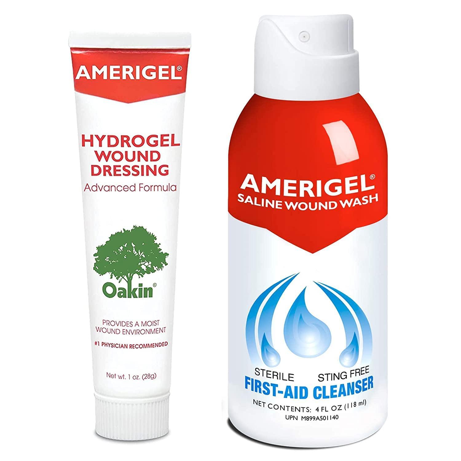 AMERIGEL Wound Care Bundle 1 oz. Hydrogel Wound Dressing 4 fl oz