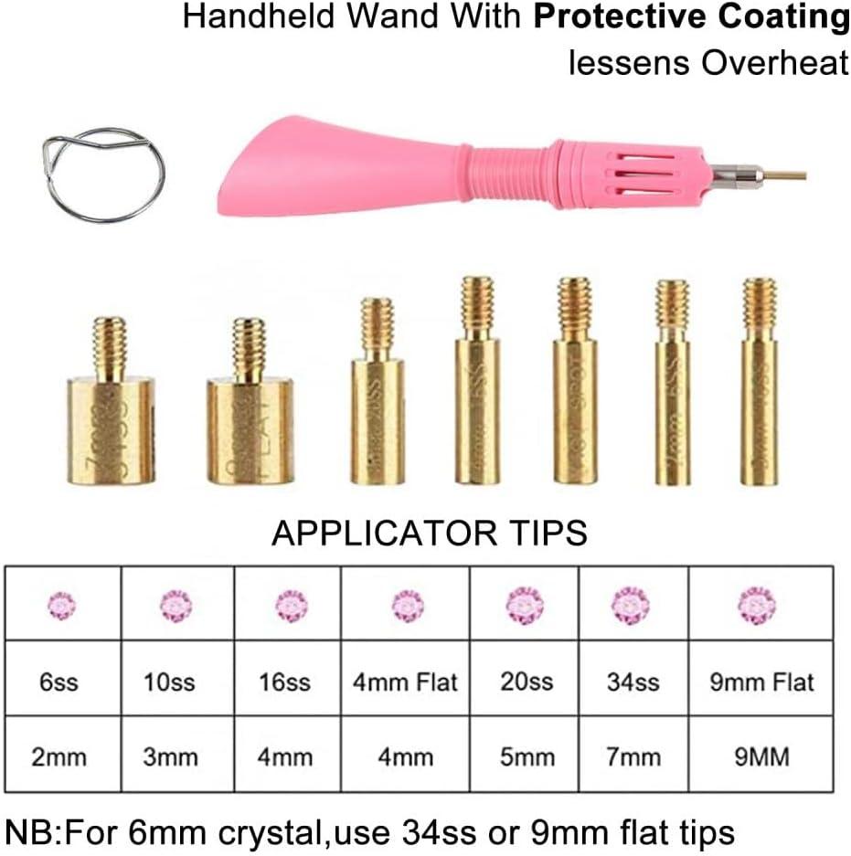 Hotfix Applicator Bedazzler Kit With Rhinestones Diy Wand Setter Tool Kit  With 7