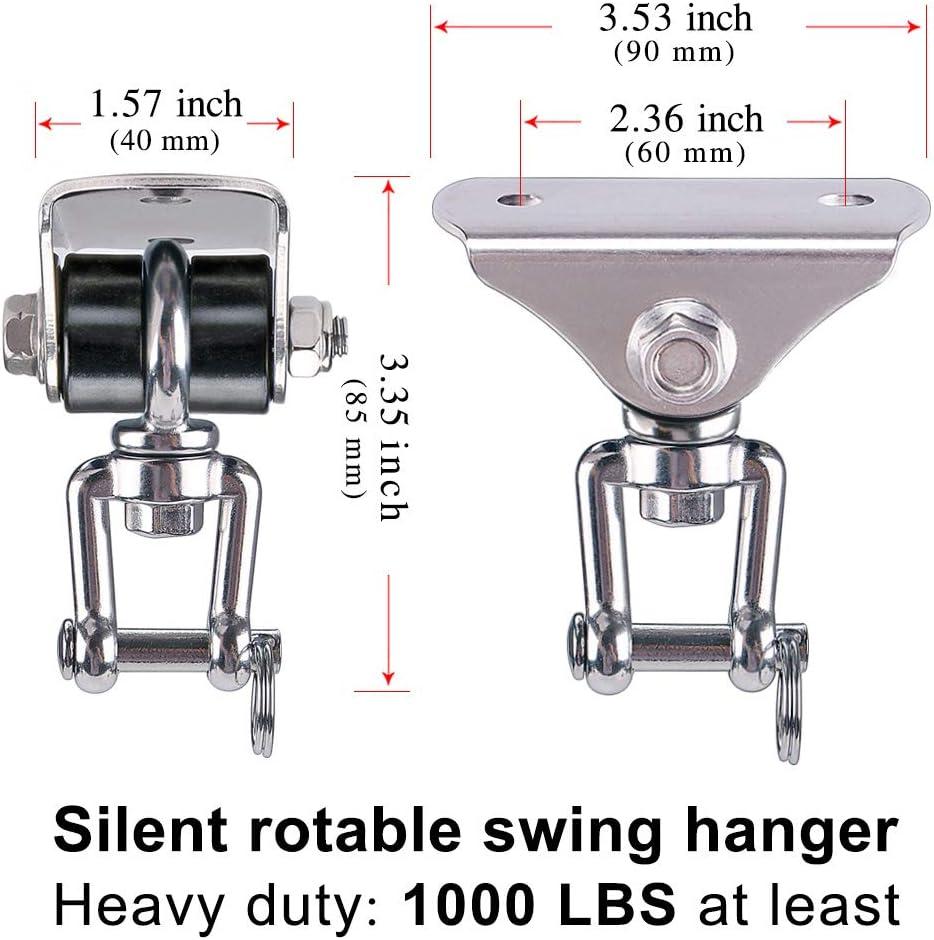 Super Silent, No Squeaking, Permanent Antirust 360 Swivel Swing Hanger