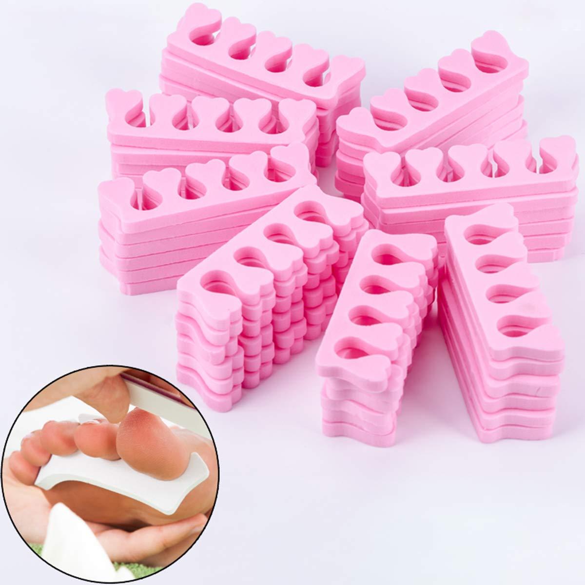  Beavorty 18 pcs Silicone Toe Spacers silicone nail separators  nail tool nail art kit finger separation tool DIY toe spacers nail polish  toe separators flower Straightener Miss manicure : Beauty