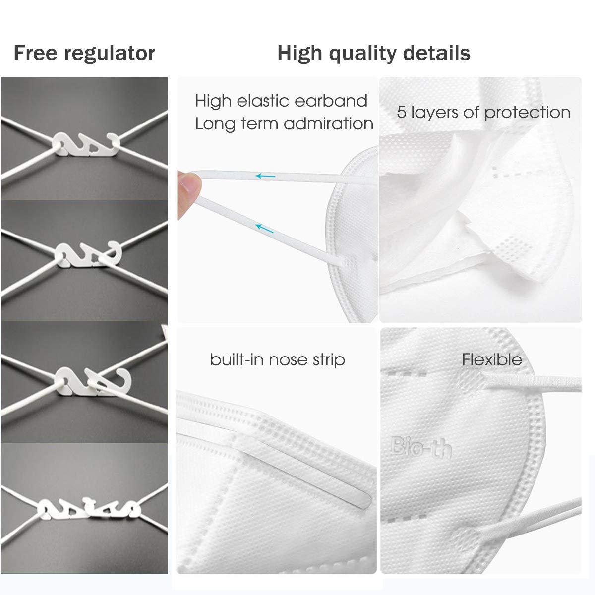 Bioth KN95 Face Mask Reusable & Disposable Masks Dust & Pollen