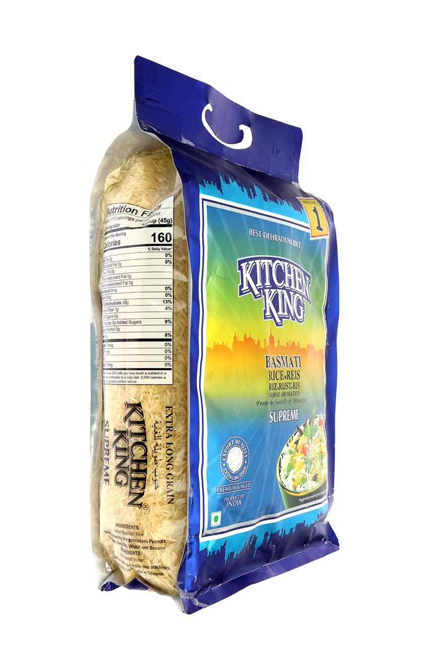 Kitchen King Basmati Rice World's Longest Rice NONGMO Aged Rice