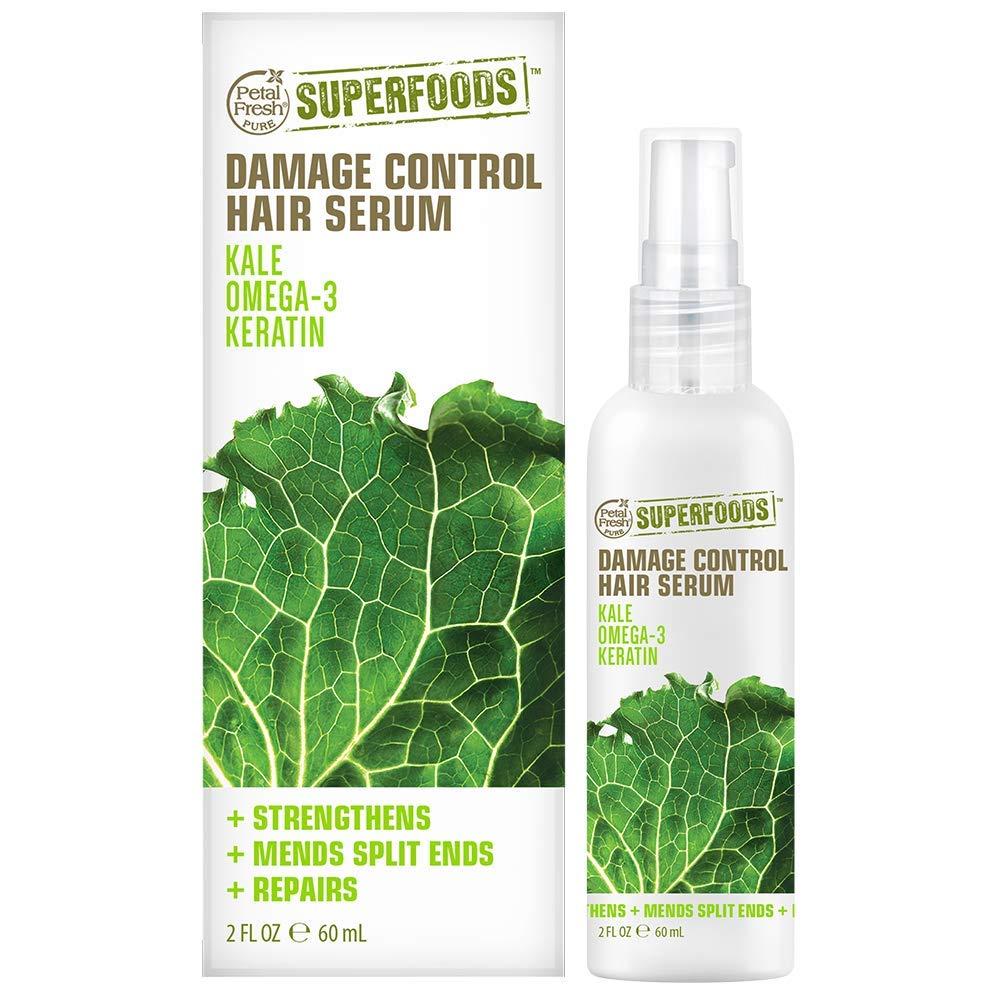Petal Fresh SuperFoods Hair Serum Damage Control with Kale, Omega 3 & Keratin 2 fl oz