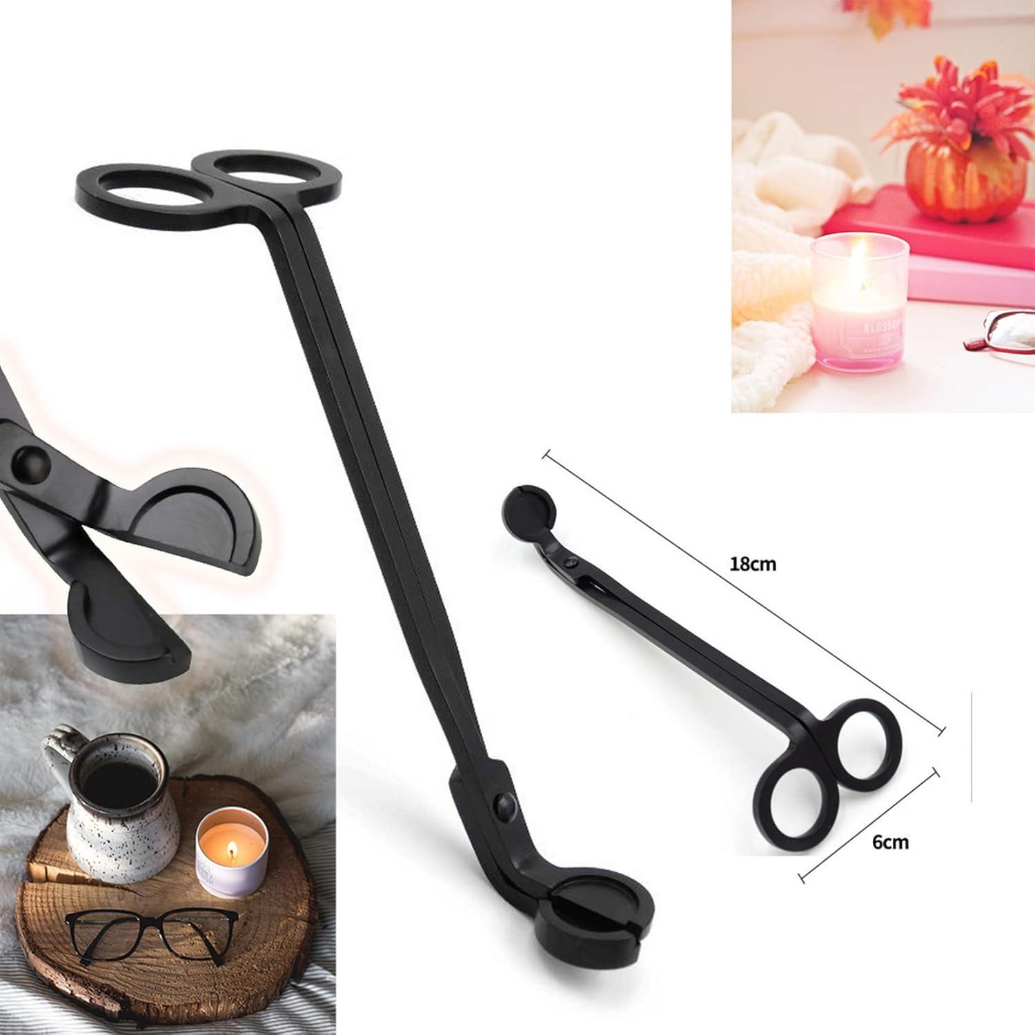 Laffeya 3-in-1 Candle Care Set - Wick Trimmer, Snuffer & Dipper With Storage Bag