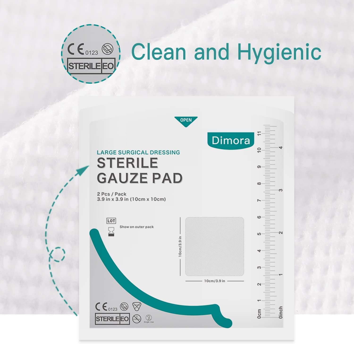 Sterile Gauze Pads, NonWoven 6Ply Medical Gauze Pad, 4 x 4 inches