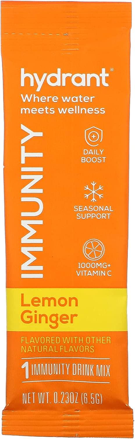 GoSupps.com - Hydrant Immunity Drink Mix Lemon Ginger 12 Pack 0.23 oz ...