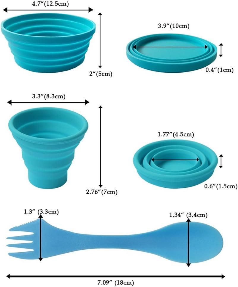 Collapsible Bowls With Lids, Round Food Storage Containers, Portable  Camping Bowls, Bpa Free, Suitable For Microwave - Temu
