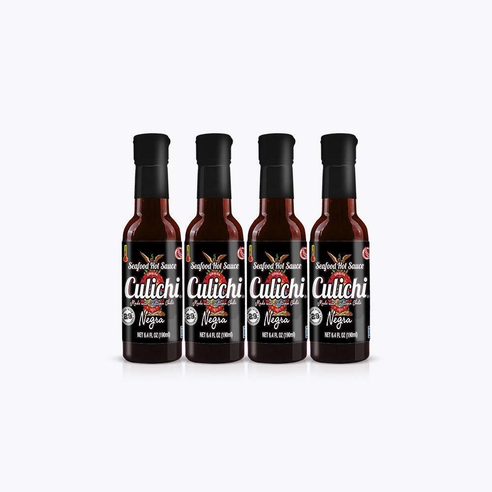 Salsa Culichi Negra/ Seafood Sauce 6.4oz Pack of 4 Bottles