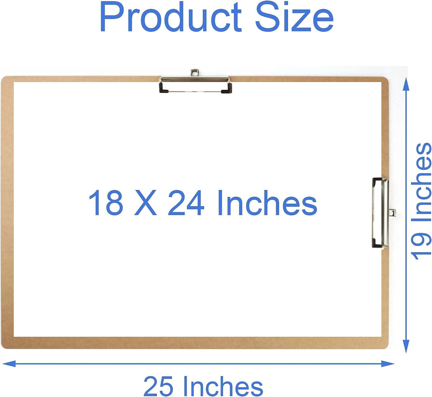 Drawing Board 17 x 24 Double Clip with Hardware Corner Guard Sketch Board  Hardboard Drawing Boards for Artists Low Profile Clip Art Clipboard Pack of