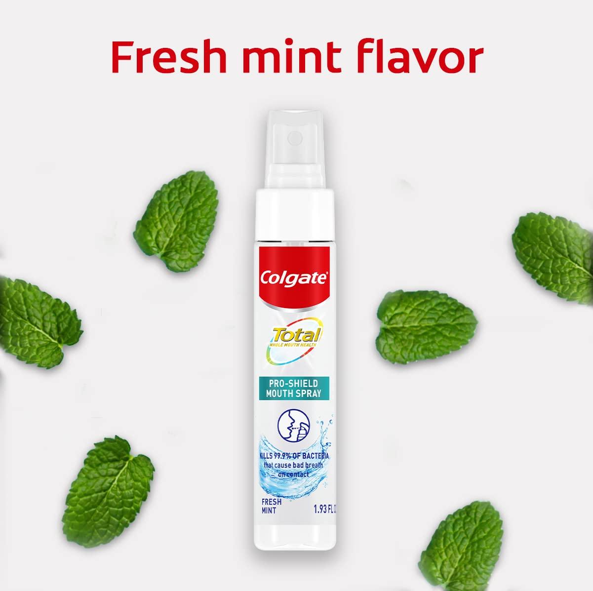 Colgate Total Mouth Spray Mint Mouthwash Spray 1 Ounce Bottles 2 Pack