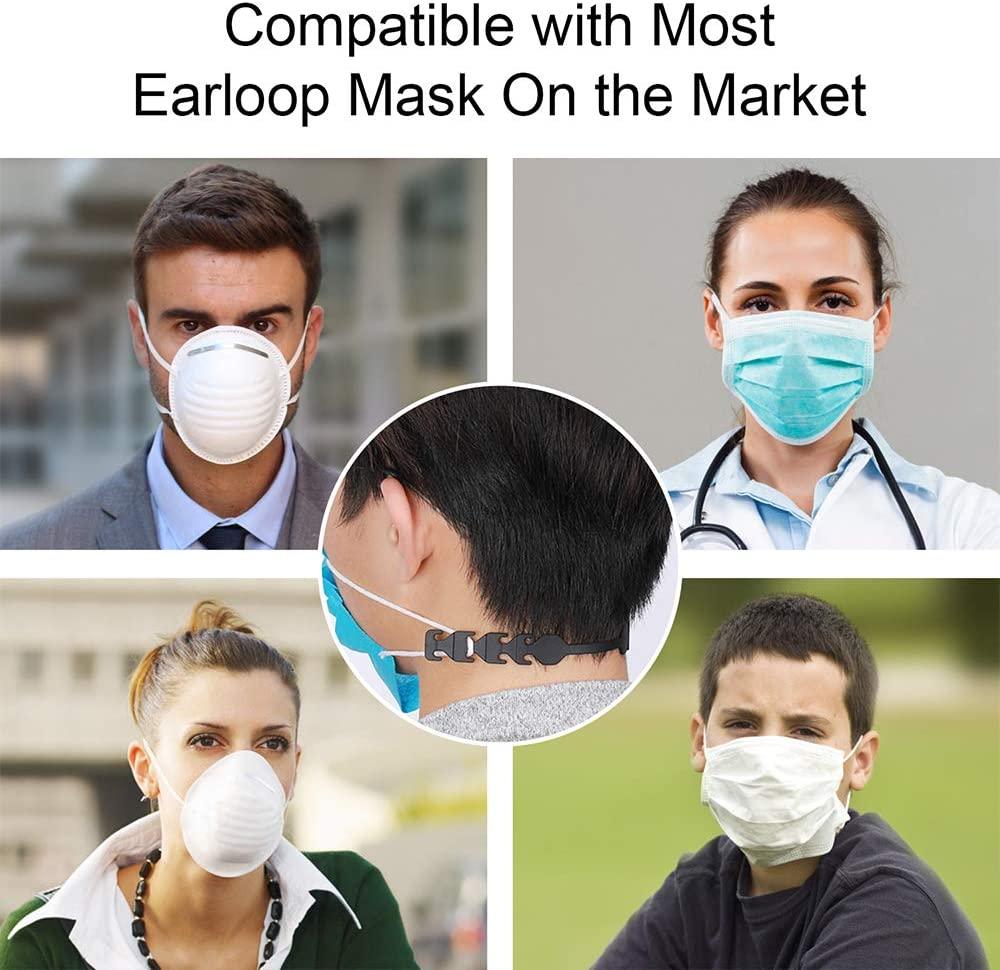  120 Pack Adjustable mask Extenders Ear Strap Saver Extender  mask Holder,Comfortable face mask Extension Hook Band Clip,mask Extenders/Ear  Savers for avoiding Ear Paining : Pet Supplies