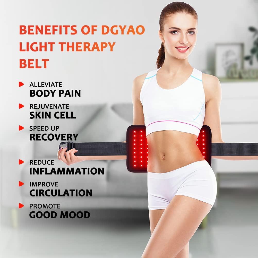DGYAO Red & Near Infrared Light Therapy Belt with Pulse Mode Pain