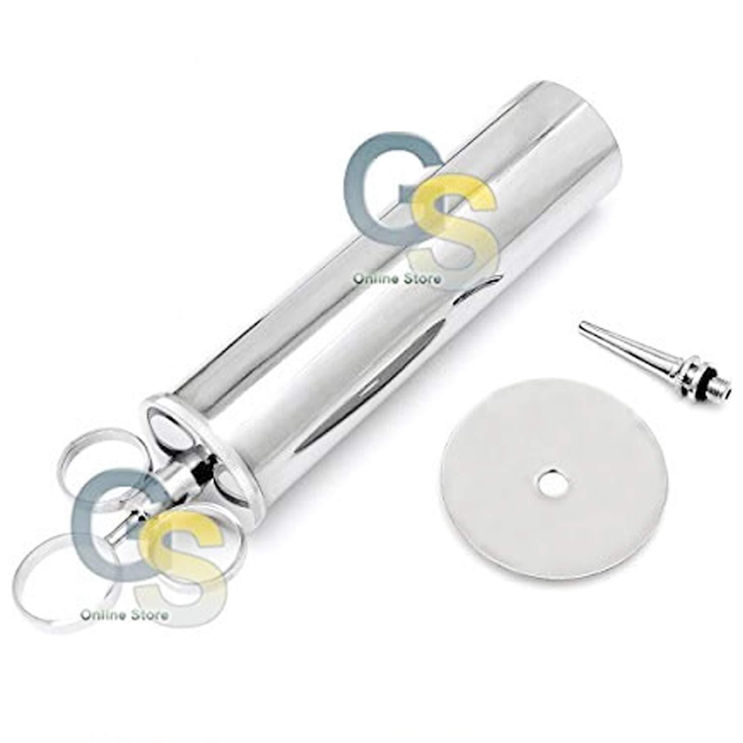 Ear Wax Removal Syringe 4 OZ Brass with Chrome Finish G.S Instruments