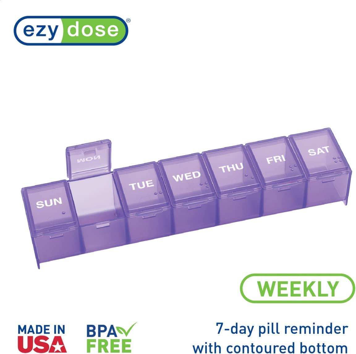  Ezy Dose Weekly (7-Day) Pill Organizer, Vitamin and
