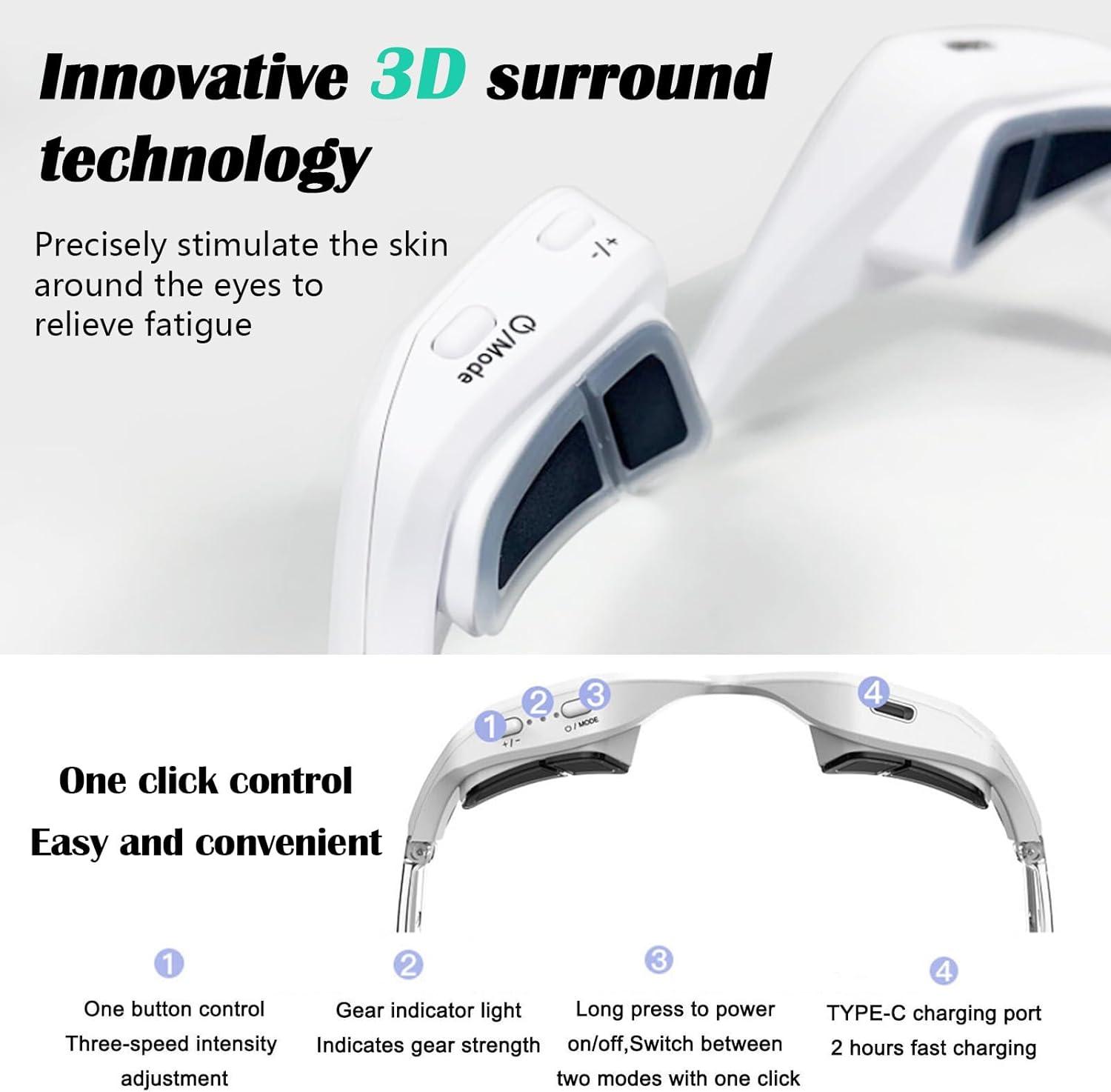 3D Eye Massage Device for Beauty | Vibration Eye Massager