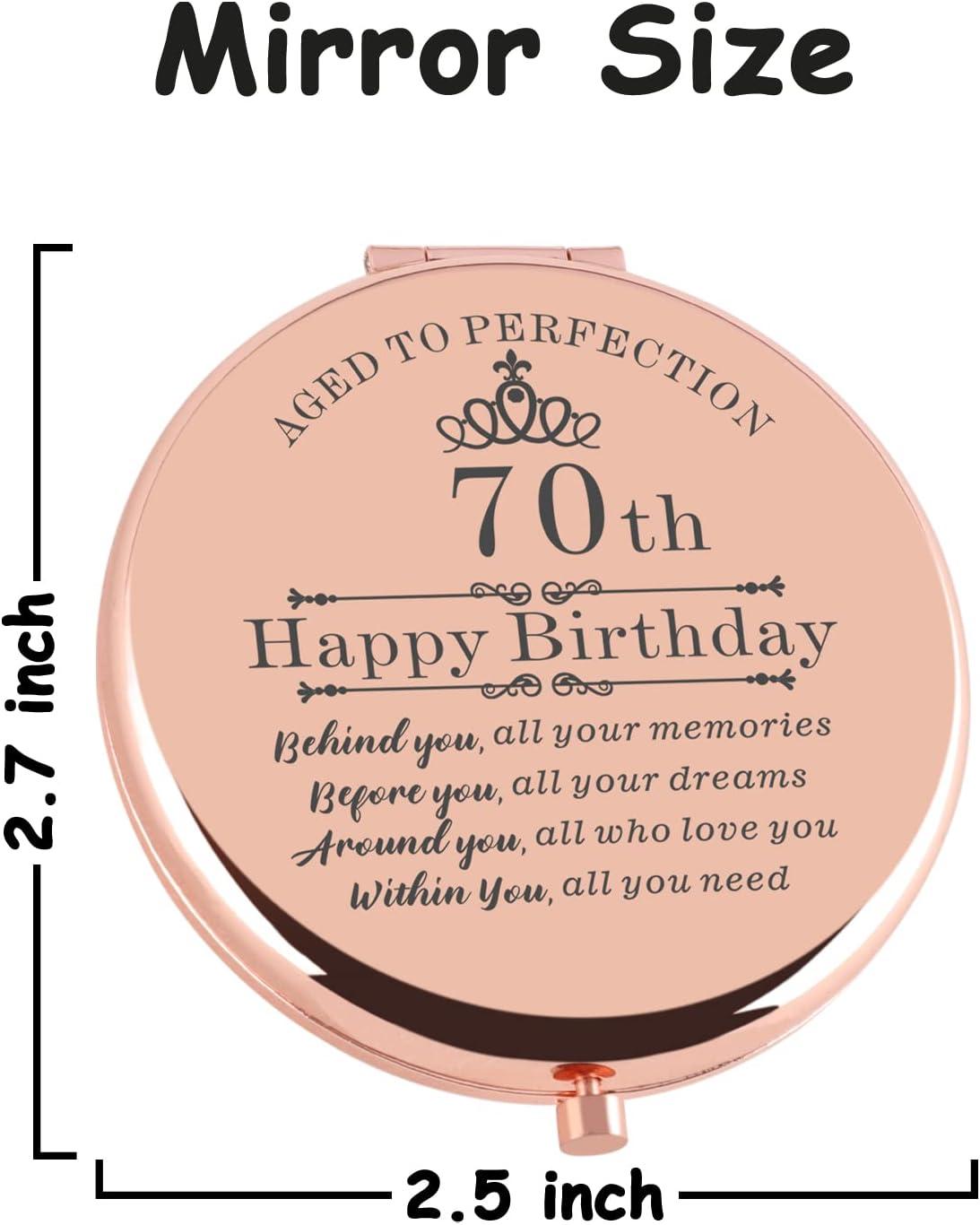 70th Birthday Gifts for Women - 14oz Pink Aged To Perfection Seventy  Birthday Mug Printed with Gold - Happy Birthday Keepsakes Presents for 70  Years Old Grandma Mum Nanny, with Gift Box