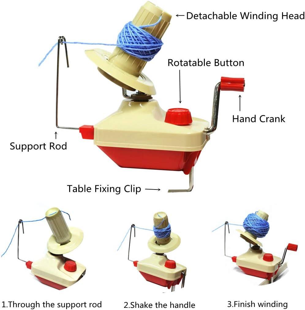 Yarn Ball Winder, Hands Operated Swift Yarn Fiber String Ball Wool Winder Machines for Family, Size: Medium