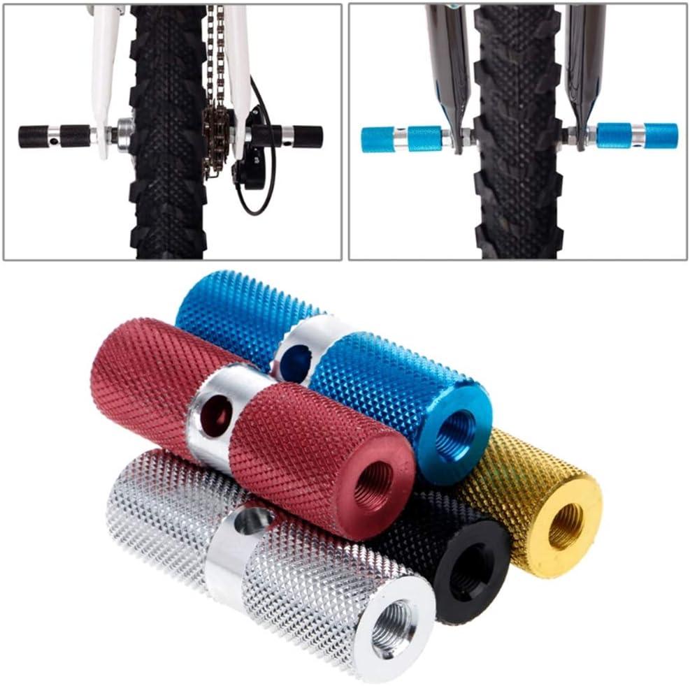 MinLia Aluminum Alloy BMX Bike Stunt Pegs Red Anodised Color