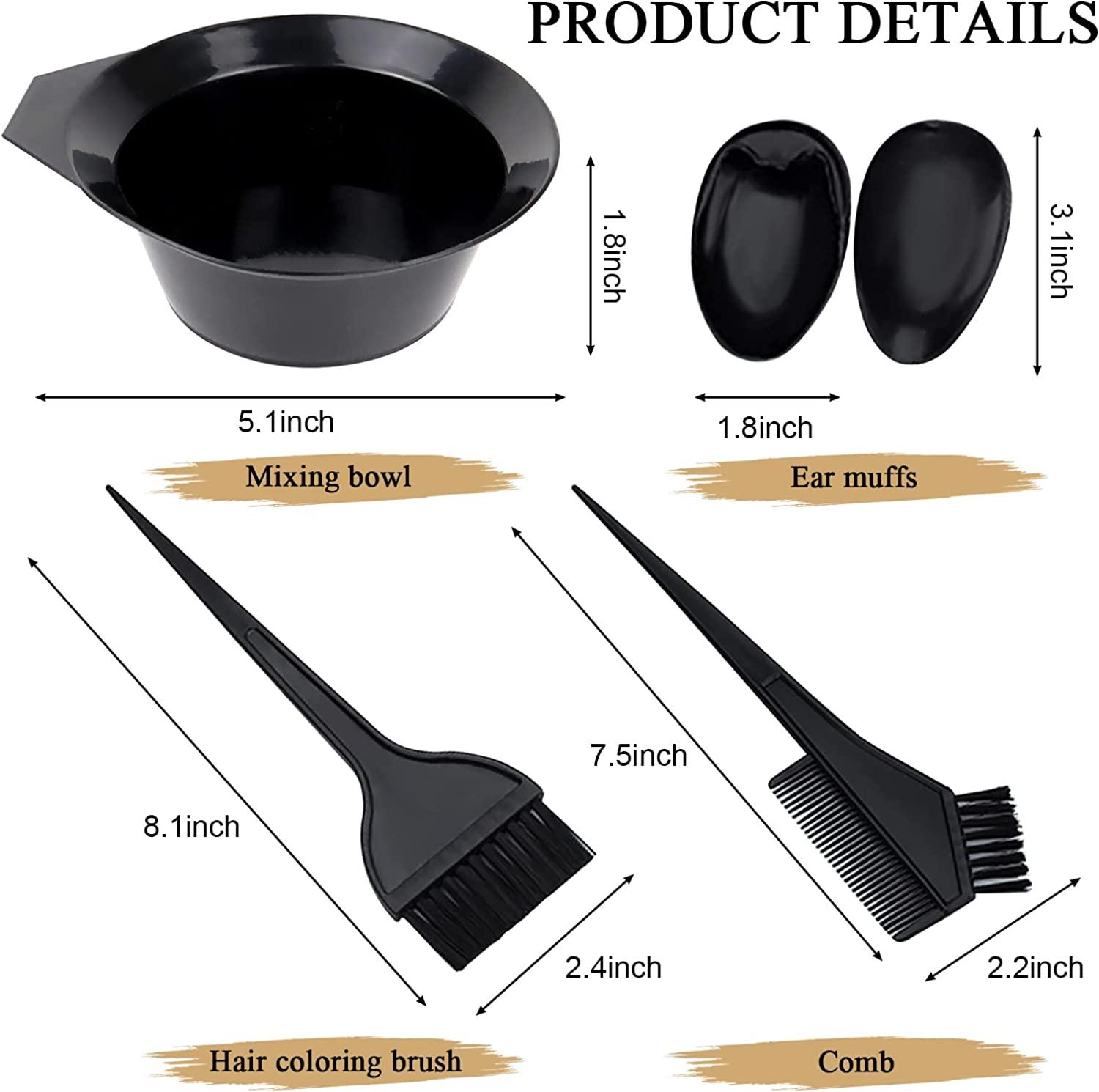 1st Choice Hair Dye Color Brush and Bowl Set, Hair Color Brush Mixing