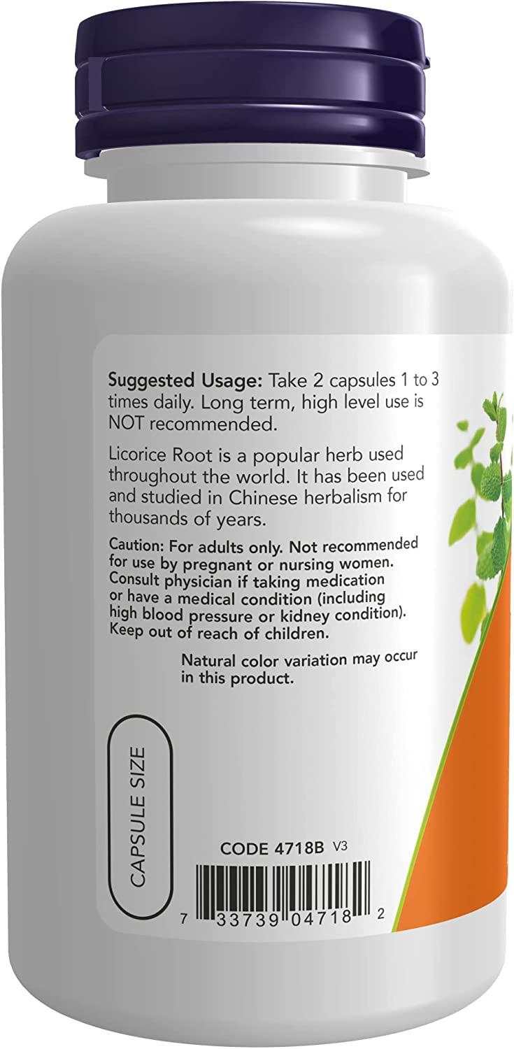 NOW Supplements, Licorice Root (Glycyrrhiza glabra) 450 mg, Herbal