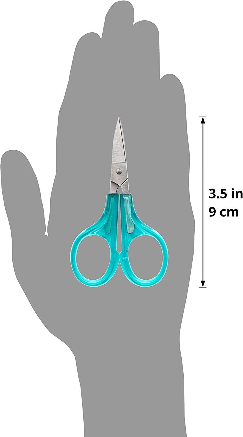 Beaditive Precision Craft Scissors - Stainless Steel Paper Crafting  Scissors With Safety Cap - Ultra Sharp Blades & Non-Slip TPR Handles -  Adult & Kid
