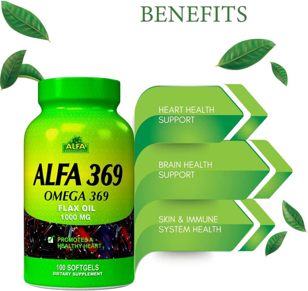 Alfa Vitamins Alfa 369 1000 Mg Supplement 100 Count