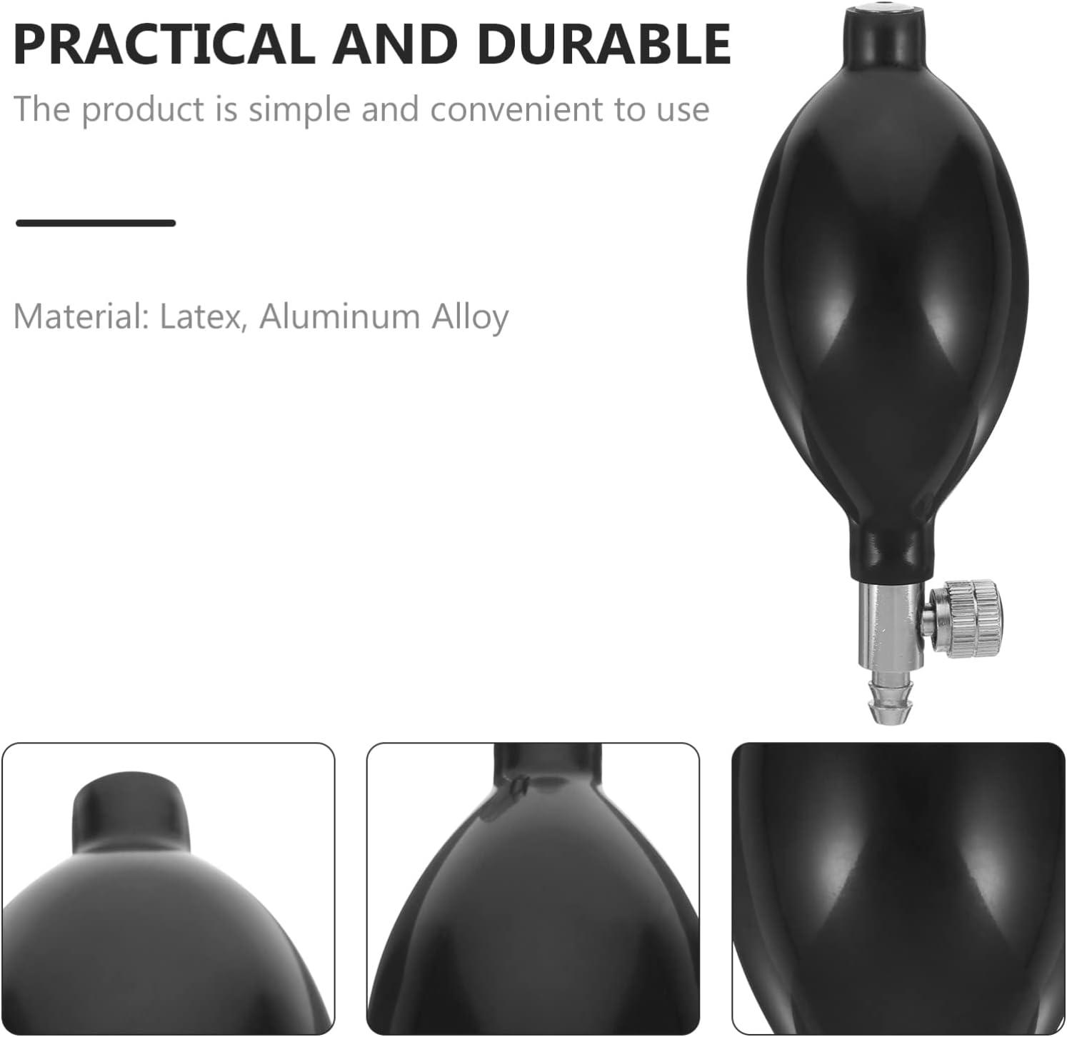 Operitacx 2Pcs Replacement Black Manual Inflation Blood Pressure Latex