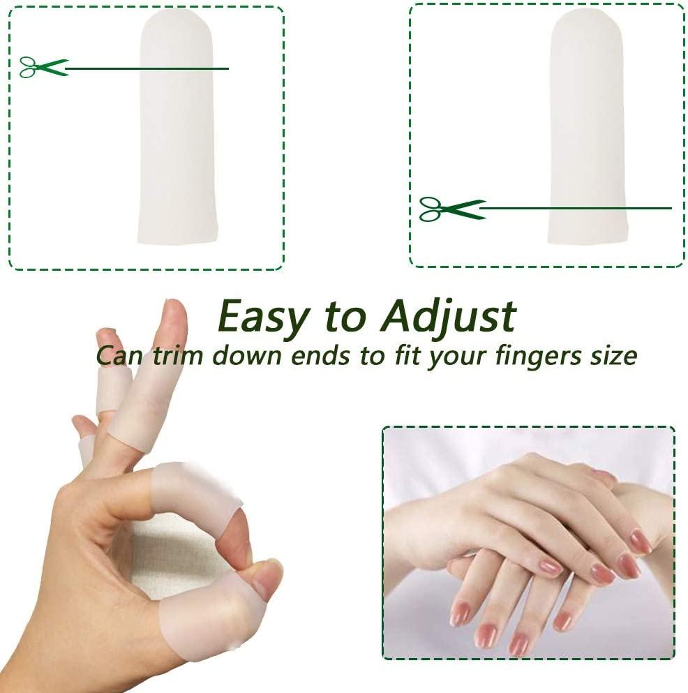 Gel Finger Protectors Finger Caps Silicone Fingertips Protection