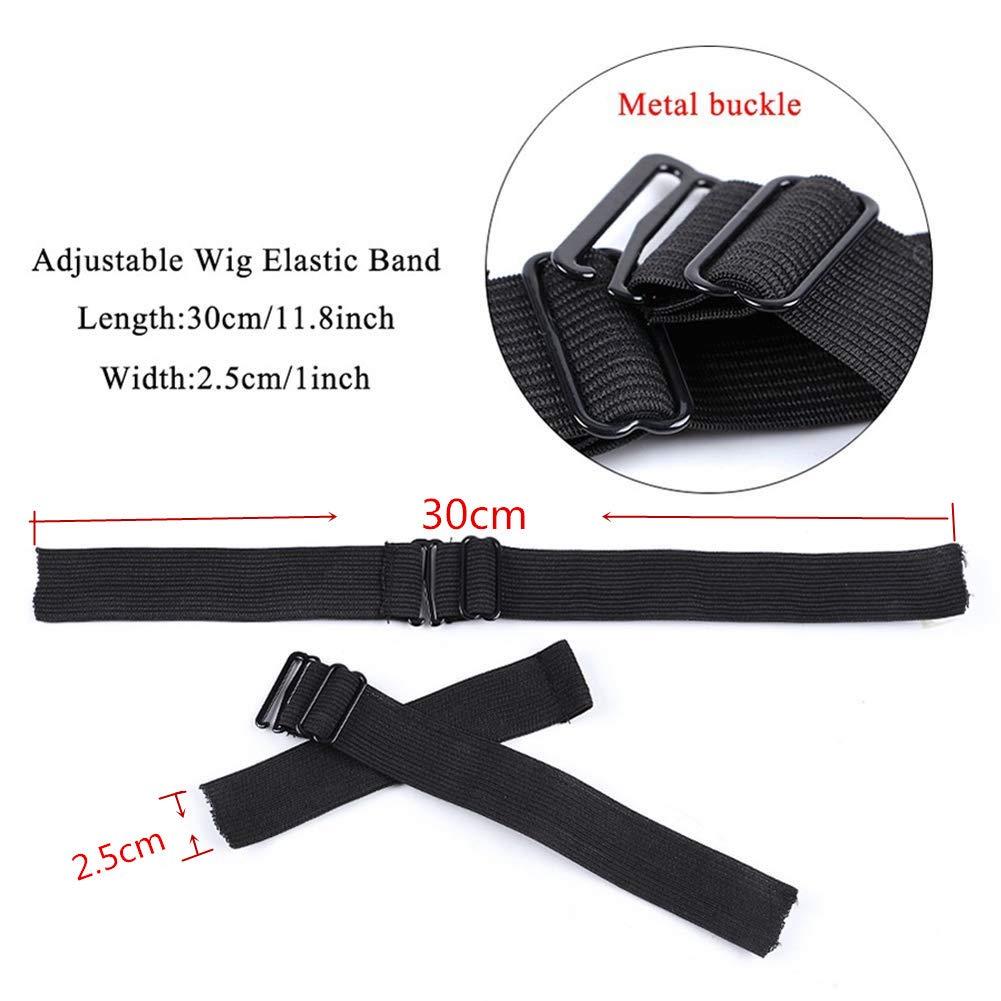 6 Pcs Elastic Bands for Wig, Wig Bands for Keeping Wigs in Place,  Adjustable Elastic Wig Band for Sewing, Adjustable Wig Straps