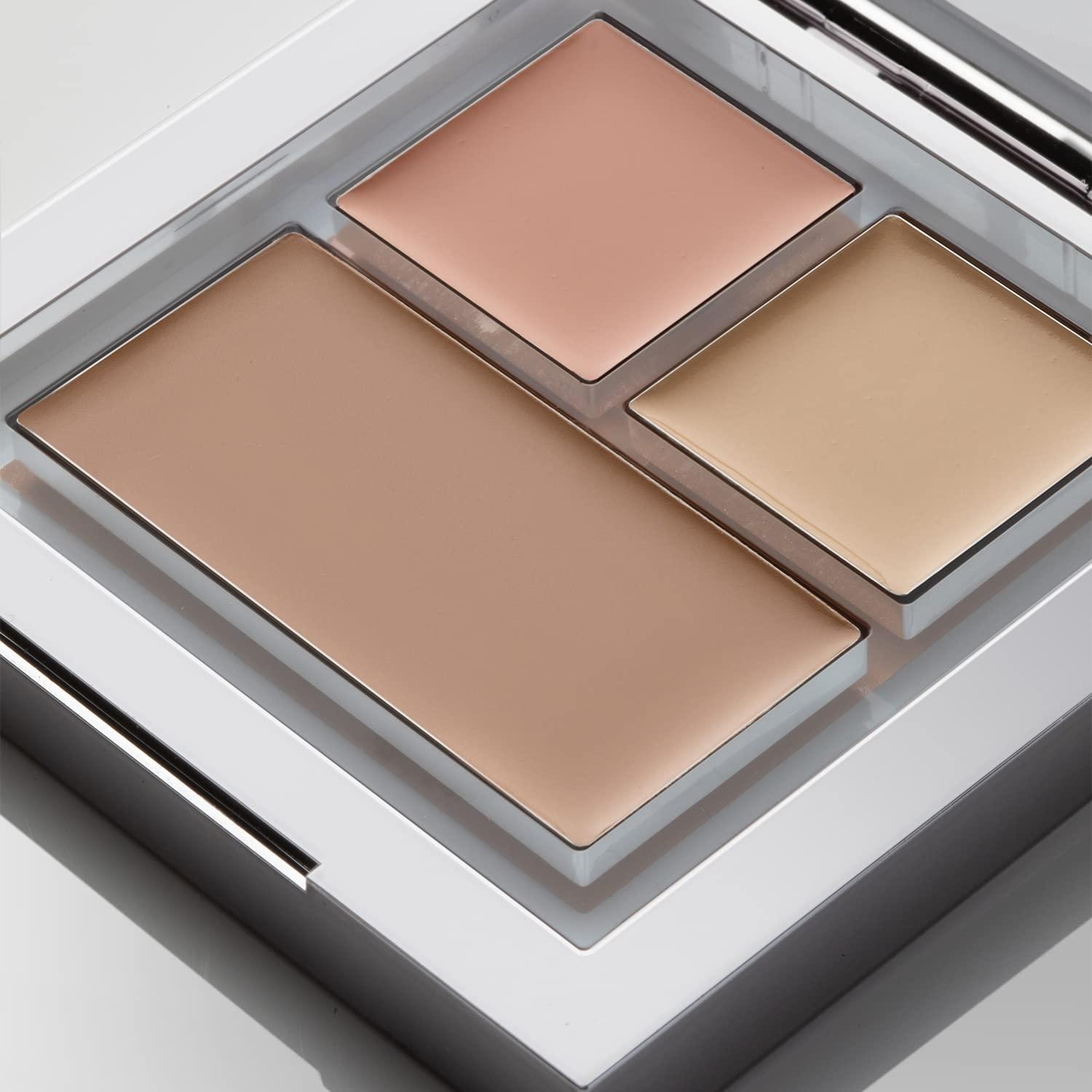 3Color Funny Elves Concealer Palette for Full Coverage Correct Dark