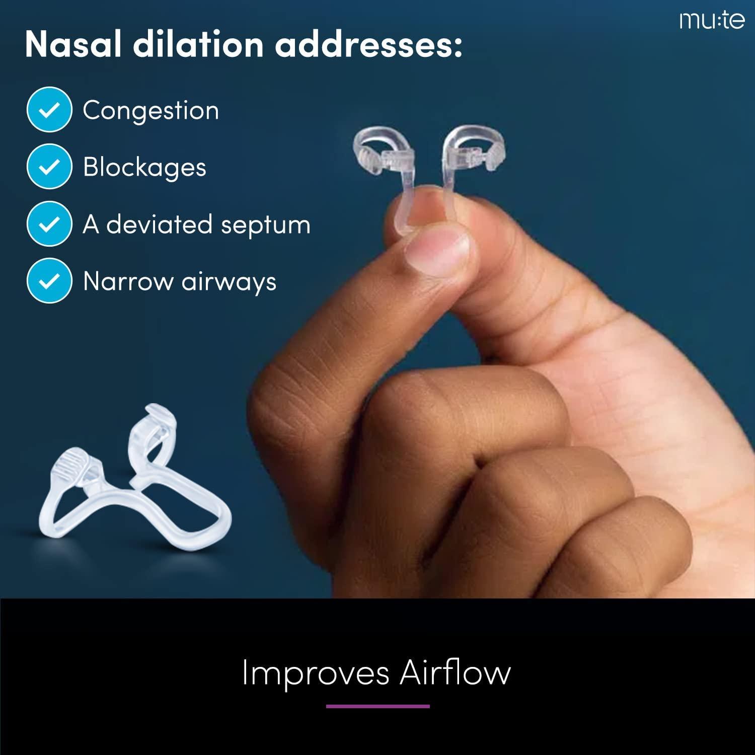 Rhinomed Mute Nasal Dilator for Snore Reduction AntiSnoring Aid