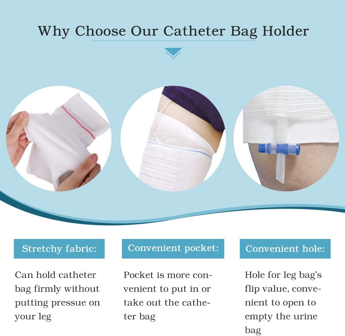 2000ML Urine Bag Holder Catheter Abdominal Drainage Bag Holder with  Shoulder Leg Straps Mesh Inspection Window for Bladder Kidney Ostomy  Patients Home Travel Wh…