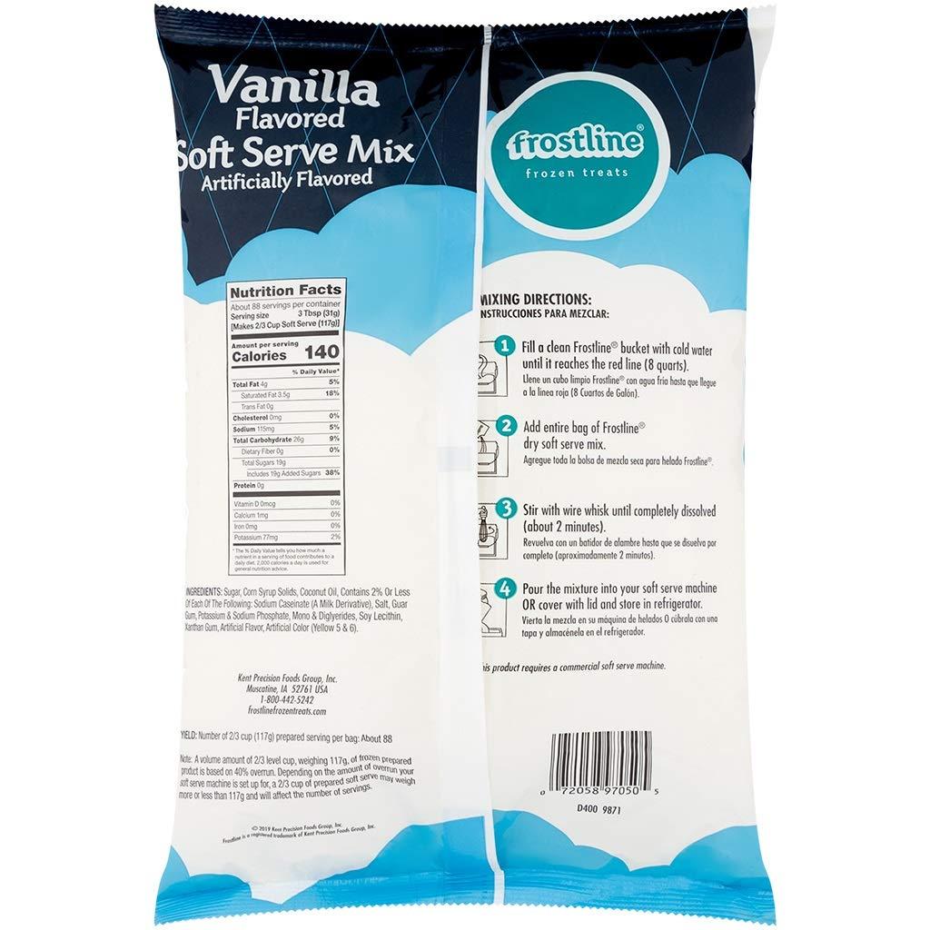 Frostline Vanilla Soft Serve Ice Cream Mix 6 lb 96 oz Pack of 1