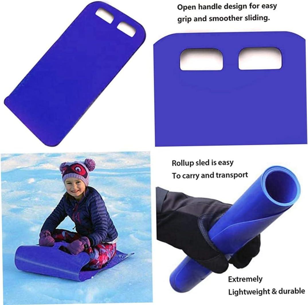 Nirelief Snow Carpet Sled Roll Up Flying Carpet Sled Lightweight Snow