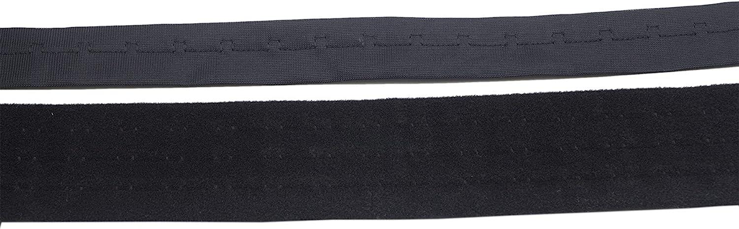 2.5 Yards Pair Three Row Hook and Eye Tape Trim for Sewing Quilting Corset  Bra Renaissance Dance Bridal Costumes (Black Three Row)