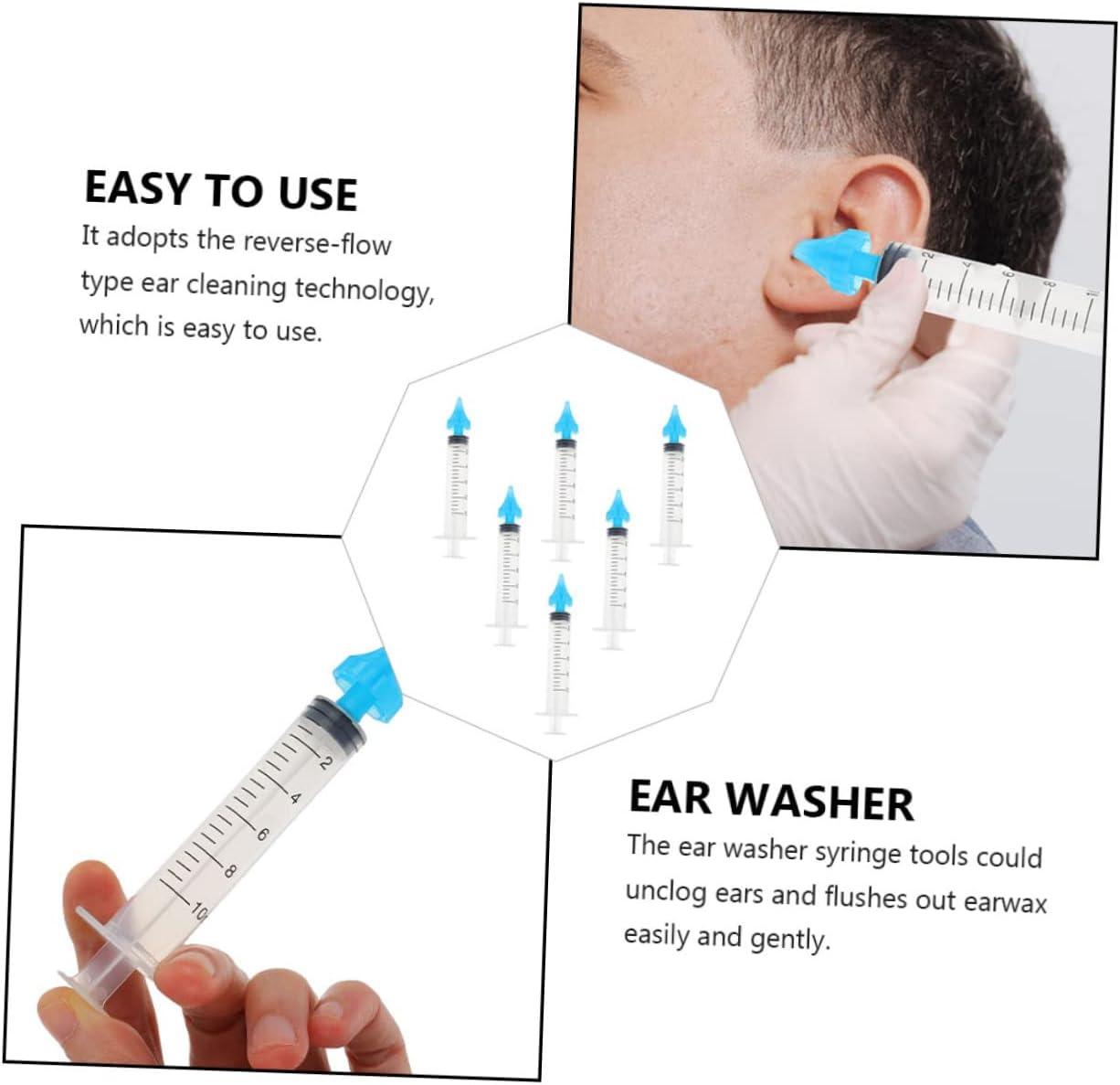 6pcs Ear Rinser Ear Tunnels Nose Flusher for Nose Cleaner Ear Flush
