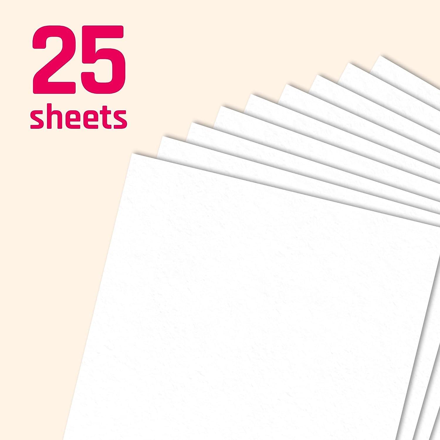 25 Sheets White Cardstock Paper Heavyweight - 110 lb. Cover 12 x